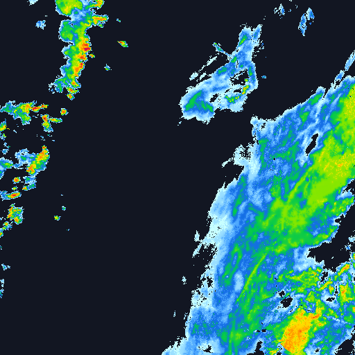 German radar, summer storms