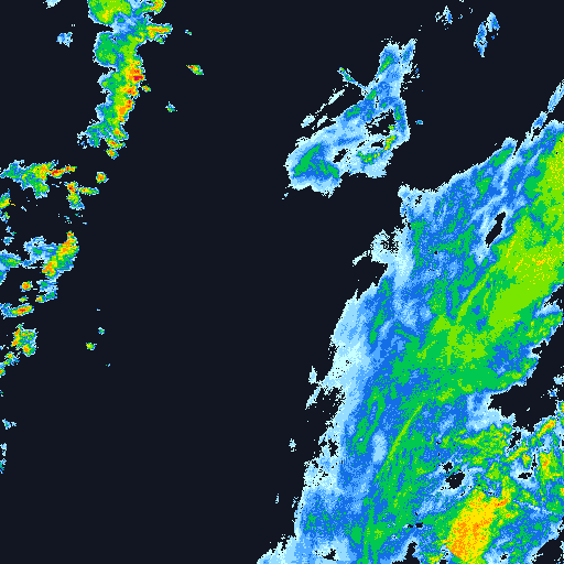 German radar, summer storms